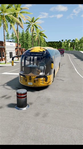 😱 Realistic track Crash Test 🚨💥 BeamNG Drive #beamngdrive #trucks #beamng #車 #carcrash #15