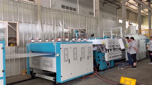 PP Corrugated Sheet Extrusion Machine Fully Automatic High Productivity Single Screw SIEMENS Motor ABB Bearing Engine Plates