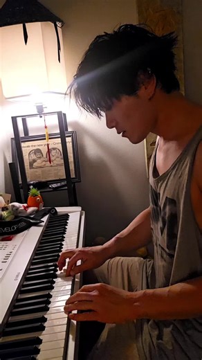 In the End on Piano with special guest #piano #kitty #cat #meow #pet | piano cat