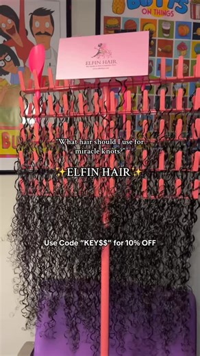 KeyKey Wilson on Instagram: "I FINALLY tried the Miracle Knots Hack x Curly Crochet Hair everyone is obsessed with👀🔥 check my page for the hair tutorial! ✨ 2packs | 20inch Burmese curly crochet human hair from @elfinhairwigs 💖 Use my code “KEY$$” for 10% OFF. ✨ Protective, lightweight & tangle-free ✨ Pre-parted strands = easy & quick install! #crochethair #minibraids #miracleknots #crochetbraids #bohobraids #elfinhair #protectivestyles #braidandcurl #hairgoals #miracleknots"