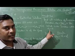 Non-homogeneous Recurrence relation , theorem 5, an= 3an-1 +2n , Engineering