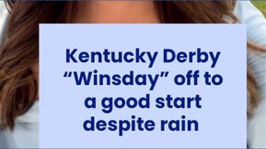 Winsday at Churchill Downs off to a good start despite rain