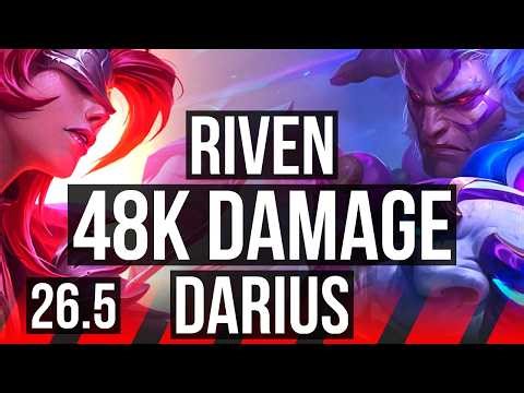 RIVEN vs DARIUS (TOP) | 7k gold comeback, 48K damage, Good KDA: 19/2/6 | EUW Master | 26.5