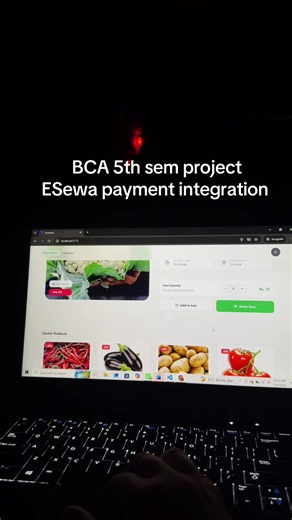ESewa Payment Integration for BCA Project: Customer Order UI (Part 2)