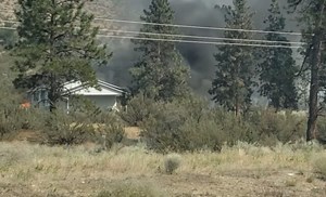 A fire has sparked in Oliver in the area of Tucelnuit Drive - Penticton News