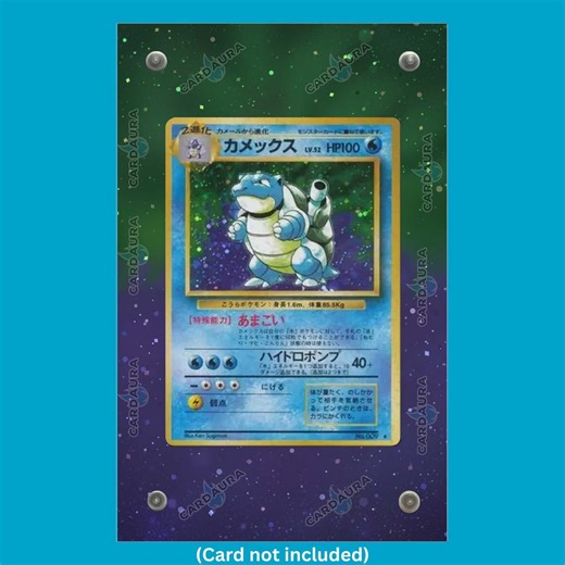 Blastoise Base Set Display Case (extended Art Frame) | Magnetic Acrylic Holder for Ungraded Cards - Etsy