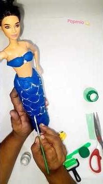 Clay Mermaid 🧜‍♀️ | how make mermaid🧜‍♀️# shorts