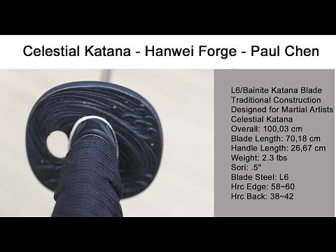Celestial Katana - L6 Bainite Samurai Sword - Paul Chen