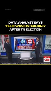 14K views · 9.4K reactions | CNN data analyst says a blue wave is coming. | COURIER | Facebook