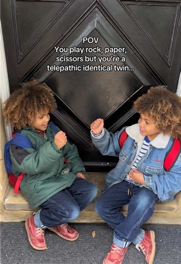 Telepathic Twins Play Rock, Paper, Scissors