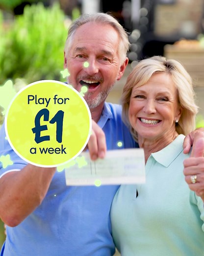 1.3K reactions · 149 shares | Ready to play? For only £1 a week and with over 200 guaranteed weekly winners, you could be in with a chance to win up to £1,000! 16+, GB only. T&Cs apply. [Visual Description: Lucky Lottery video advert featuring Lucky Lottery winners Nick and Jacqui and Lucky Lottery winner Chris and Saskia. Video also features guide dog Gyp.] | Guide Dogs UK | Facebook