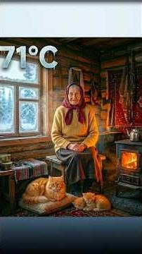 ❄️ Life in a Siberian Cabin at −71°C An Elderly Yakut Woman & Her Cat Surviving the Endless Winter🐱