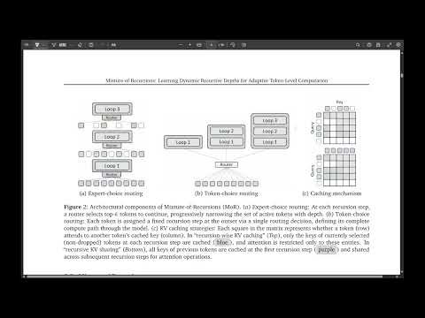 Mixture-of-Recursions: Learning Dynamic Recursive Depths for Adaptive Token-Level Computation