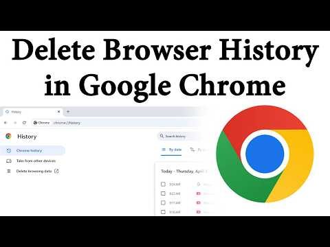 How to Delete Browser History in Google Chrome | how to delete browsing history in google chrome