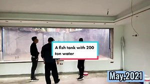 Will you spend 15 months to get this 200 ton water fish tank? 🐠 🐟 🎣 #fishtank #aquariumlife #aquariumtiktok