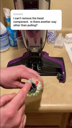 How to remove cover and change brush on Bissell Crosswave pet pro.