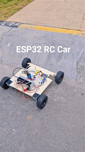 ESP32 RC Car - Control ANYWHERE with Just Your Phone Hotspot! (No WiFi/Bluetooth Needed)