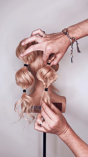 ✨💓 Easy Pull Through Braid Top Knot Hair Tutorial. Create 2 high ponytails and curl or texturise them. Use this simple pull through braid technique to create volume and dimension. Have fun! ✨💓 . . #hairgoals #hairart #hairdo #hairtutorial #hairvideo #hairvideos #hairtutorials #bun #hairlove #hair #hairideas #hairup #hairupdo #messybun #braids #braidstyles #braid #braidideas #ponytail #pullthroughbraid #topknot #hairstyle #hairstyleideas #hairstyles #hairstyletutorial #updo #updos #easyhairstyl