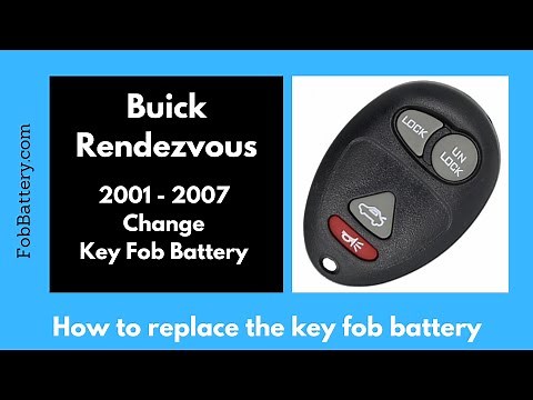 Buick Rendezvous Key Fob Battery Replacement (2001 - 2007)