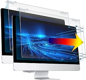 Amazon.com: Blue Light Screen Protector for 23-24 Inch LED PC Monitor, Scratch-Resistant Computer Screen Blue Light Blocker, Filter - 2 Pack (W 21.3" x H 13.4") : Electronics