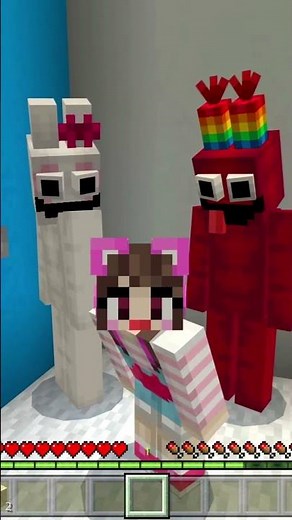 人気キャラクターが住んでるお家に遊びに行った結果…？【マイクラ / マイクラ / Minecraft】【Garten of banban】【たまちゃん】#Shorts