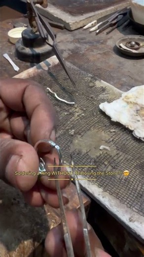 Soldering WITH the Stone?!" or "Don't Remove It!" #shorts