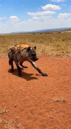 African Rock Python Erupts from Burrow to Ward Off Spotted Hyena #SnakeFacts #Predators