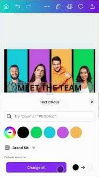 Animated Team Introduction in Canva