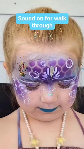 How I do an on the job Mermaid makeover. When I posted what kind of things people on this page wanted to see, I got a ton of Mermaid requests :) #facepainter #facepaint #mermaidfacepaint #mermaidtutorial #tutorial #squishydoodleshelbi #reddingca #birthdaypartyideas #mermaidmakeup #kidsreact #comefacepaintwithme #Mermaid | Squishy Doodle Face Painting
