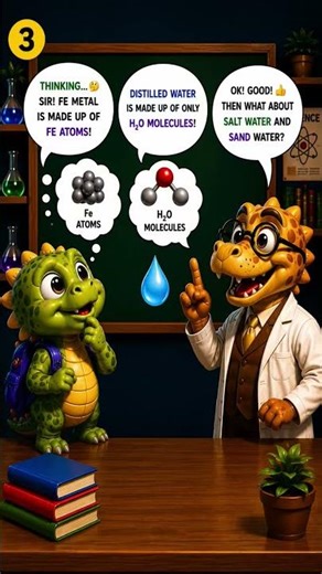 Chemical Classification of Matter With Baby Dino @ Baby Dino adventures-5 #chemistry#neet#jee#matter