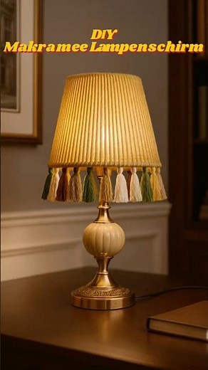 DIY Makramee Lampenschirm #diy #handgemacht #lamp #basteln #homedecor #nachhaltigkeit #shorts