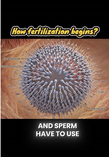 How Fertilization process begins? #fertilization #fertility #biology #science