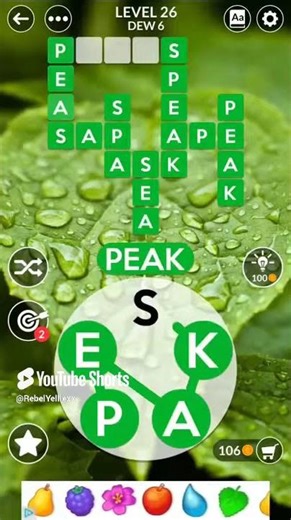 Wordscapes Level 26 Forest Dew 6 Answers