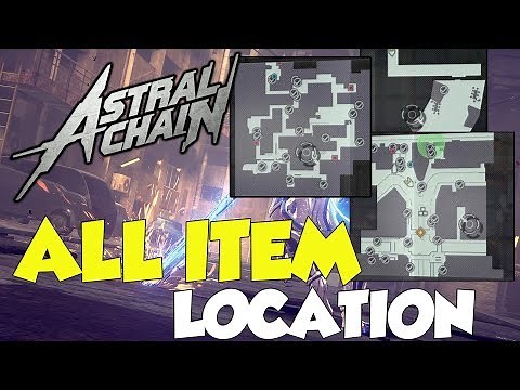 Astral Chain 100% Item Location Guide (Maps) (All Items, Chests & Buried Items)