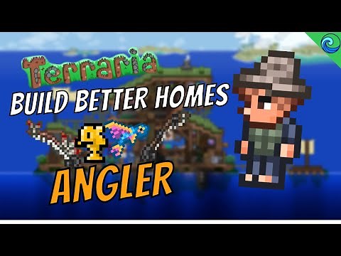 Building a BETTER Home for the ANGLER || Awesome Terraria Build Ideas || Terraria 1.4 Speedbuild