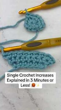 Learn How to Increase Using Single Crochet Stitches (Rows and Rounds for Beginners!) 🧶✨