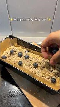 Blueberry bread 🫐🍞 Easy bread recipe ✨ #easyrecipes #homemadebread #bakingshorts #baking