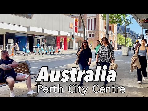 Perth City Centre Walkthrough October 2023 | Perth Western Australia 4k Walking tour