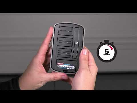 Universal Wireless Garage Door Opener Wall Console by Genie programming & installation