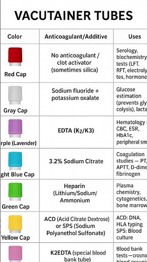Vacutainer Tubes Explained | Color Codes, Additives & Uses