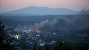 Quebec Town Still Ablaze After Runaway Train Explosion