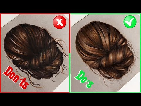 DO's & DON'Ts: How To Draw Realistic Hair On Strathmore Toned Gray Paper // Tutorial For Beginners