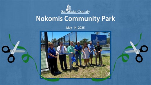 Did you miss the ribbon-cutting ceremony celebrating the incredible upgrades at Nokomis Community Park on Wednesday, May 14? We have you covered! From new pickleball courts to a connection to The Legacy Trail, this project truly transformed the park. Come see the improvements for yourself! 234 Nippino Trail E., Nokomis. For more information, visit SarasotaCountyParks.com. #SRQCountyParks | Sarasota County Government