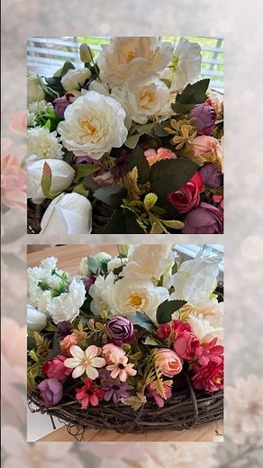 Beautiful Floral Grapevine Wreath DIY