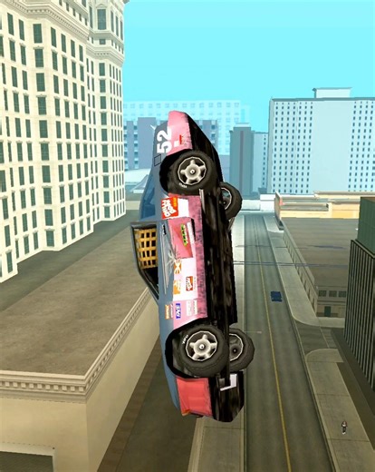 GTA San Andreas car jump#gtasanandreas #gtasa #shorts