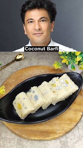 2.5M views · 18K reactions | MasterChef Vikas Khanna's Instant Barfi Recipe #reels #viral #celebrityrecipes #easyrecipes #masterchef #vikaskhanna #chefvikaskhanna #coconutbarfi #instantsweet | Rekha's Kitchen | Facebook