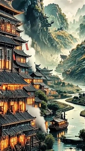 Flying Through an Ancient Lantern City 🏯🚁