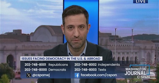 Washington Journal: David Salvo Discusses Issues Facing Democracy in the U.S. & Abroad