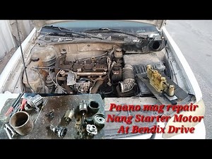 Paano mag repair ng Starter motor at Bendix Gear/Drive step by step