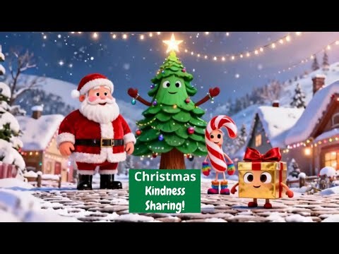 Santa Claus | The Christmas Kindness Dance Song | Candy Color | Christmas Tree | Kids song
